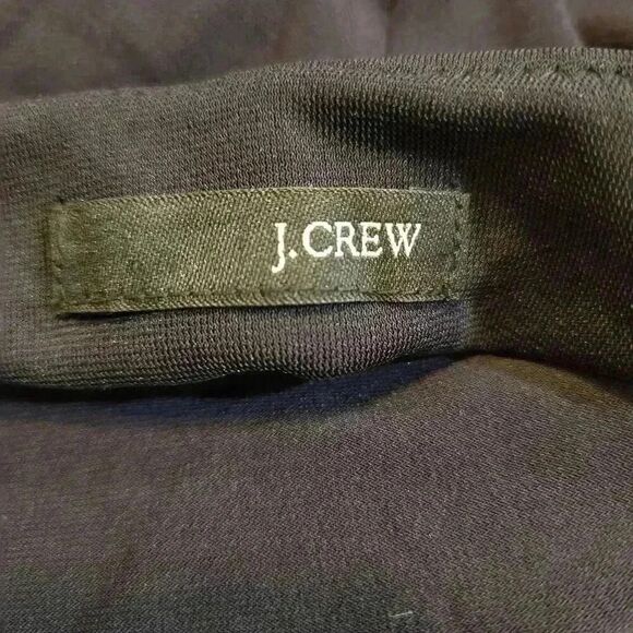 J. Crew Women's Black Poly/Spandex Halter Dress w Built in Bra - Picture 10 of 10